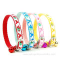 Floral Printing Luxury Small Nylon Pet Cat Collar